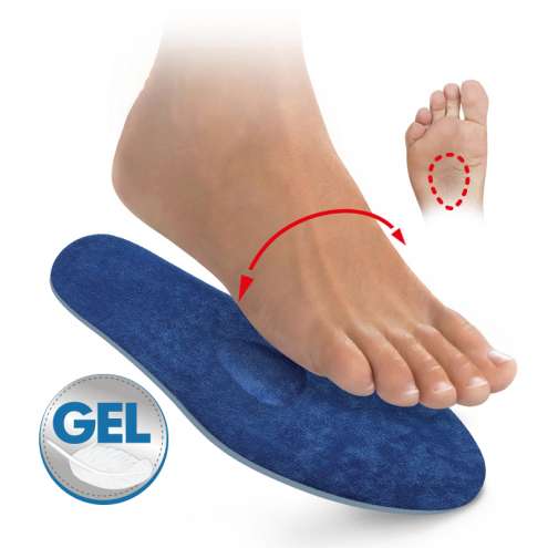 SVORTO 120 Gel insoles with metatarsal pads, size 43-44