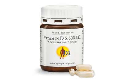 Sanct Bernhard Vitamin D 5.600 IU постепенное высвобождение 26 капсул