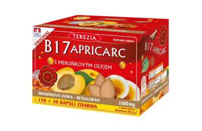 TEREZIA B17 APRICARC с маслом абрикосовой косточки, 180 капсул