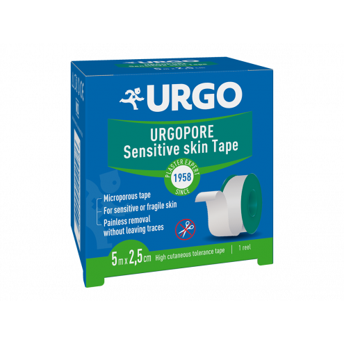 URGO URGOPORE Náplast netkaný textil 5 m x 2.5 cm