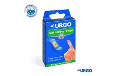 URGO FAST HEALING FINGER  - гидроколоидные пластыри для пальцев, 8 шт.