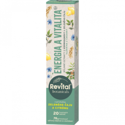 Revital Botanicals Энергия и жизненная сила, 20 шипучих таблеток