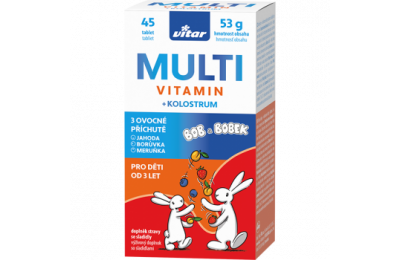 Vitar Kids Multi+kolostrum tbl.45