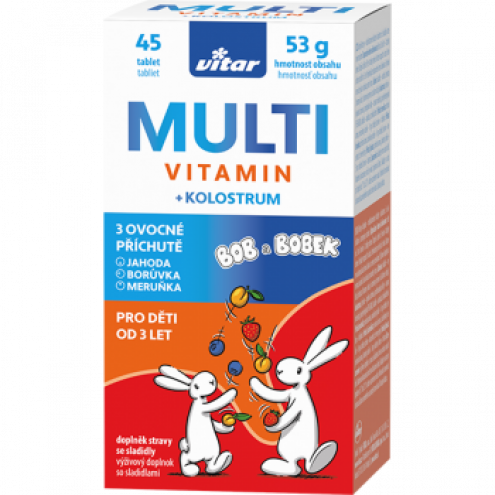 Vitar Kids Multi+kolostrum tbl.45