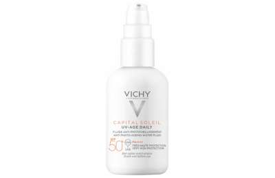 VICHY Capital Soleil UV-Age - Cолнцезащитный флюид для лица против признаков фотостарения «UV-age daily» SPF50+, 40 ml