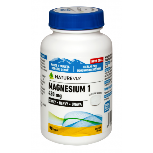 NatureVia Magnesium 1 - Магний 420 мг, 90 таблеток