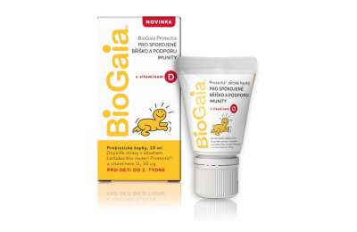 BIOGAIA Protectis probiotické kapky s vitaminem D, 10 ml.