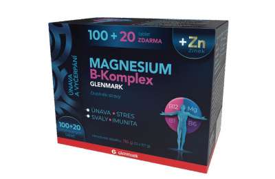 Glenmark MAGNESIUM B-komplex - Магний с B-комплексом, 120 таблеток