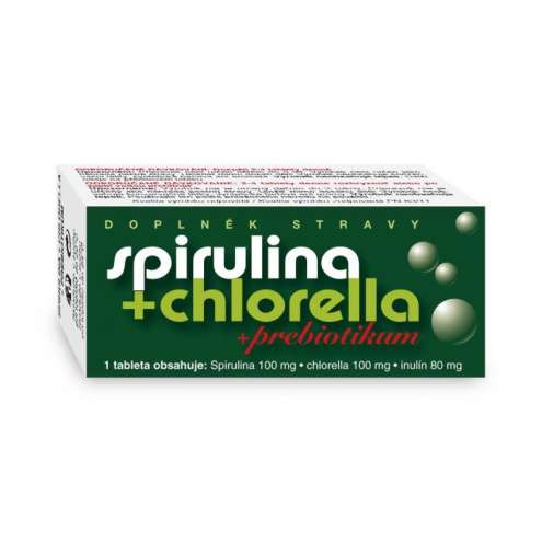 Spirulina+Chlorella+Prebiotikum, 90 tbl.