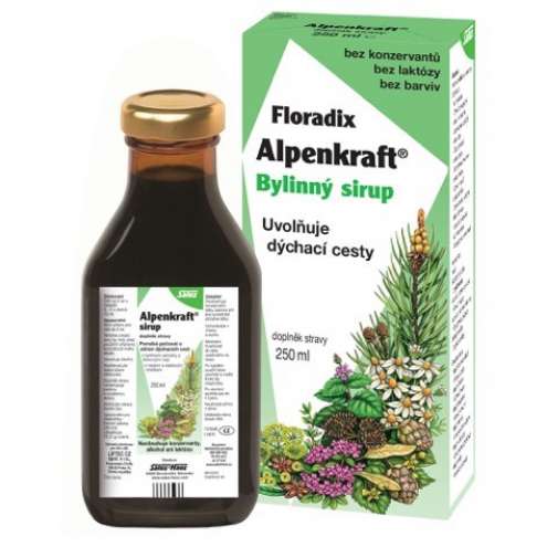 SALUS Floradix Alpenkraft Bylinný sirup, 250 ml.