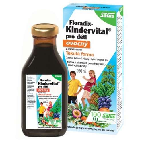 SALUS Floradix Kindervital - Витаминно-минеральный сироп для детей, 250 мл.
