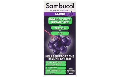 SAMBUCOL Sirup Immuno Forte - Сироп без сахара Черная бузина, 120 мл