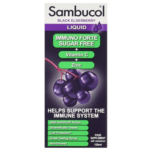 SAMBUCOL Immuno Forte Sirup běz cukru - Černý bez, 120 ml