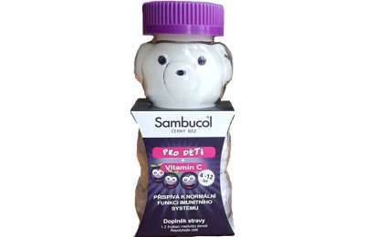 SAMBUCOL KIDS - Жевательные медвежата + витамин C, 60 шт
