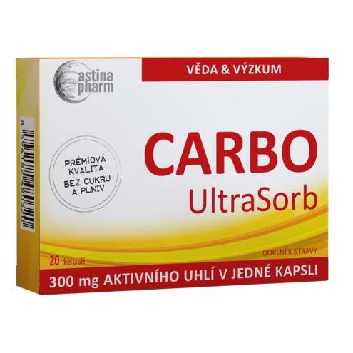 Astina CARBO UltraSorb - активированный уголь 300 мг 20 капсул