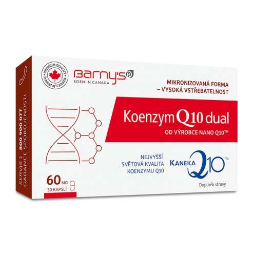 BARNYS Koenzym Q10 dual 60 mg, 30 cps.