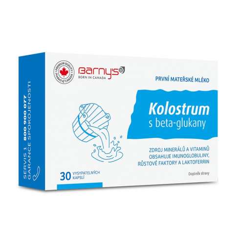 BARNYS Kolostrum s beta-glukany, 30 kapslí