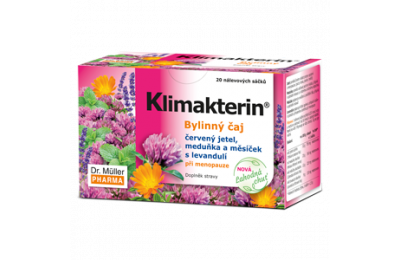 DR. MULLER PHARMA Klimakterin - Bylinný čaj při menopauze, 20x1,5 g.