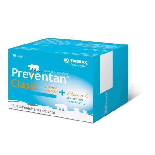 PREVENTAN Clasic s novou příchutí, 90 tablet