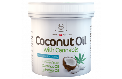 HERBAMEDICUS Coconut oil with Cannabis  кокосовое масло с коноплей, 250 гр
