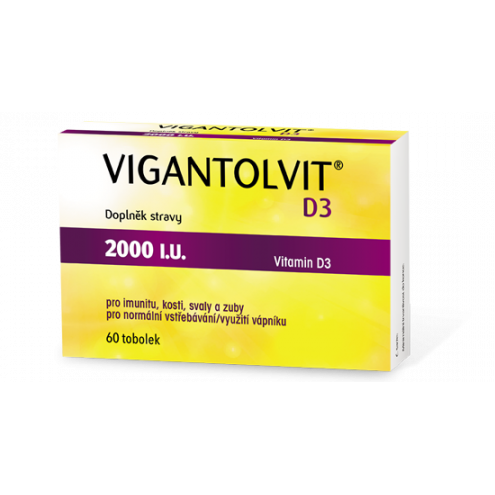 Vigantolvit D3 2000 I.U., 60 tobolek