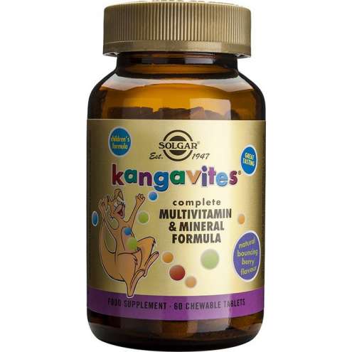 SOLGAR Kangavites - Multivitaminy a minerály pro děti, 60 tablet