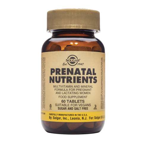 SOLGAR Prenatal Nutrients - Multivitamín a multiminerál pro těhotné a kojící ženy, 60 tablet