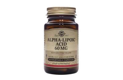 SOLGAR Alpha-Lipoic Acid - Kyselina Alfa-lipoová 60 mg, 30 kapslí SOLGAR Alpha-Lipoic Acid - Kyselina Alfa-lipoová 60 mg, 30 kapslí