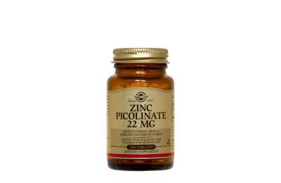 SOLGAR Zinc Picolinate - Пиколинат цинка 22 мг, 100 таблеток