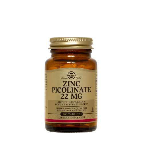 SOLGAR Zinc Picolinate - Zinek pikolinát 22 mg, 100 tablet