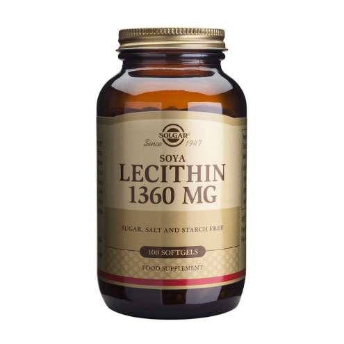 SOLGAR Soya lecithin - Sojový Lecitin 1360 mg, 100 kapslí