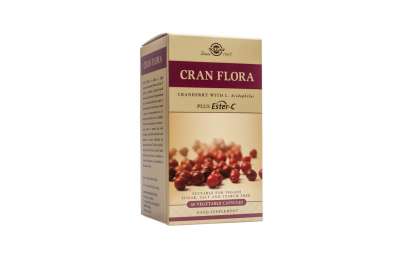 SOLGAR Cran Flora - Brusinky s probiotiky a Ester-C, 60 kapslí SOLGAR Cran Flora - Brusinky s probiotiky a Ester-C, 60 kapslí