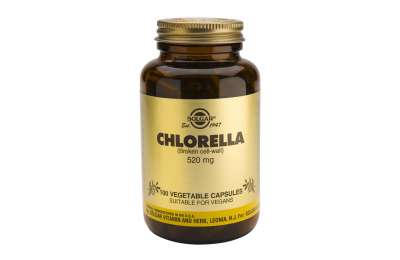 SOLGAR Chlorella 520 mg, 100 kapslí