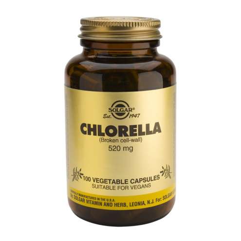 SOLGAR Chlorella 520 mg, 100 kapslí