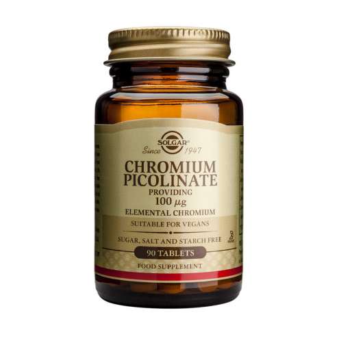 SOLGAR Chromium Picolinate - Chrom pikolinát 100 mkg, 90 kapslí