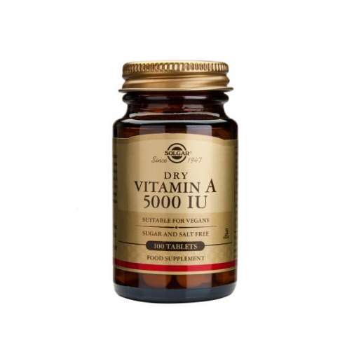 SOLGAR Vitamin A 5000 IU, 100 tablet