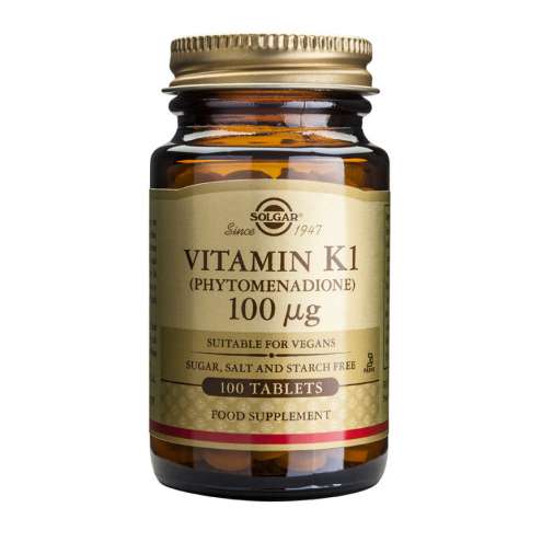 SOLGAR Natural vitamin K1 100 mkg, 100 tablet