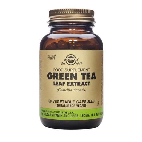 SOLGAR Green Tea - Экстракт листьев зеленого чая, 60 капсул