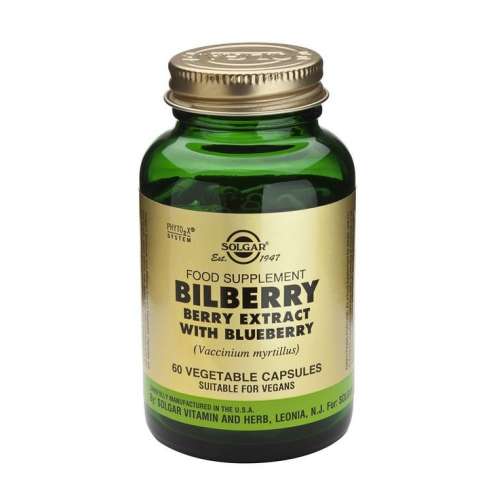 SOLGAR Bilberry - Borůvky extrakt, 60 kapslí