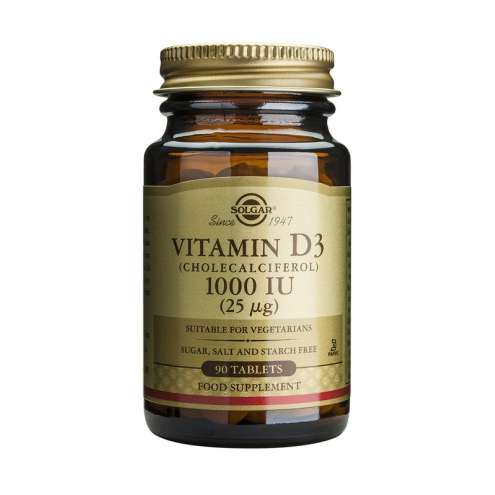 SOLGAR Vitamín D3 1000IU, 90 tablet