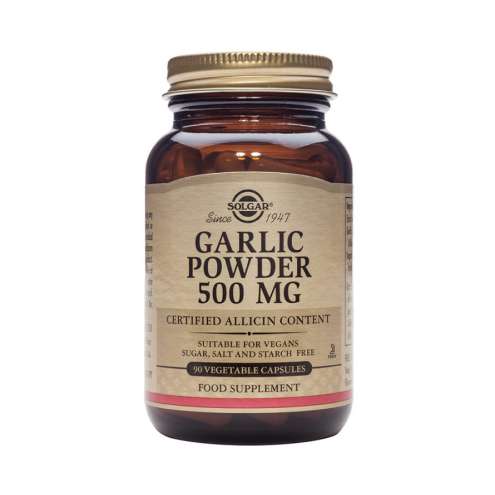 SOLGAR Garlic Powder - Česnekový prášek 500 mg, 90 kapslí