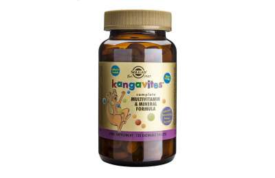 SOLGAR Kangavites - Multivitaminy a minerály pro děti, 120 tablet