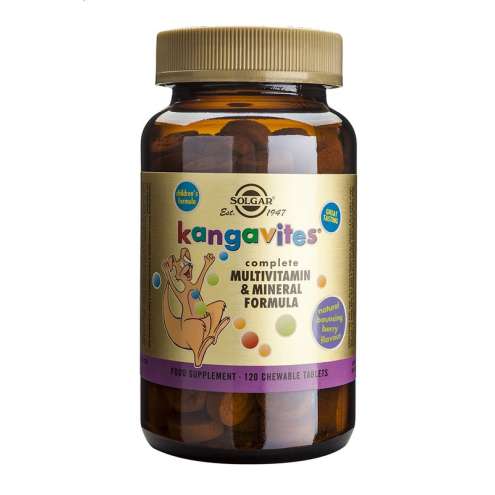 SOLGAR Kangavites - Multivitaminy a minerály pro děti, 120 tablet