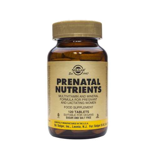 SOLGAR Prenatal Nutrients - Мультикомплекс для беременных и кормящих, 120 таблеток