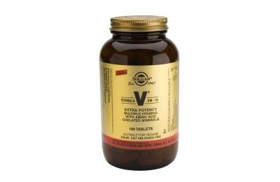 SOLGAR Formula VM-75 IRON FREE - Vitamínový a minerální komplex, 180 tablet