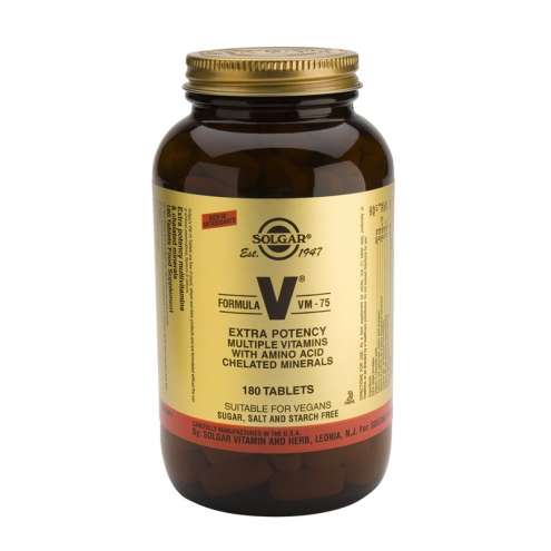 SOLGAR Formula VM-75 - Vitamínový a minerální komplex bez železa, 180 tablet