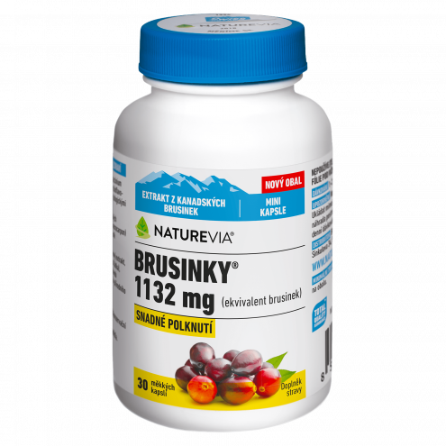 Swiss NatureVia Brusinky - Клюква 1132 мг, 30 капсул