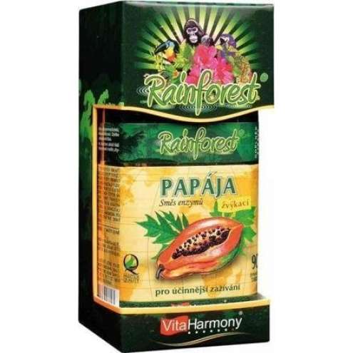 VITAHARMONY Papája - Смесь пищеварительных ферментов, 90 таблеток