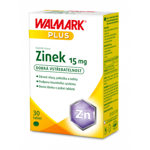 WALMARK Zinek 15 mg, 30 tablet