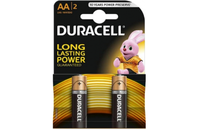 DURACELL AA LR6/MN1500 - Alcalické baterie AA 1.5 V, 2 ks.